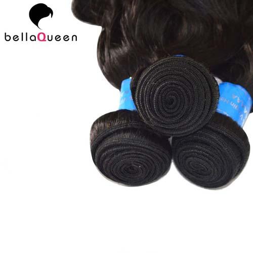 Paquets brésiliens noirs naturels de cheveux de la vague d'eau 100% pour l'extension de cheveux