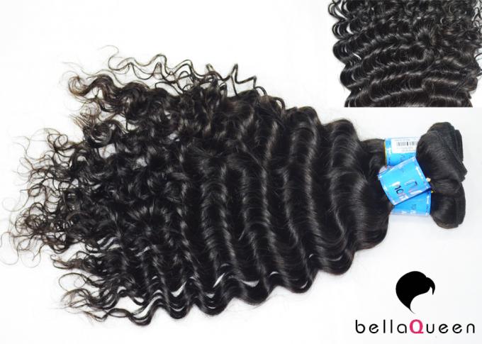 cheveux droits OEM/ODM de BellaQueen de vague profonde indienne de 1B 100g