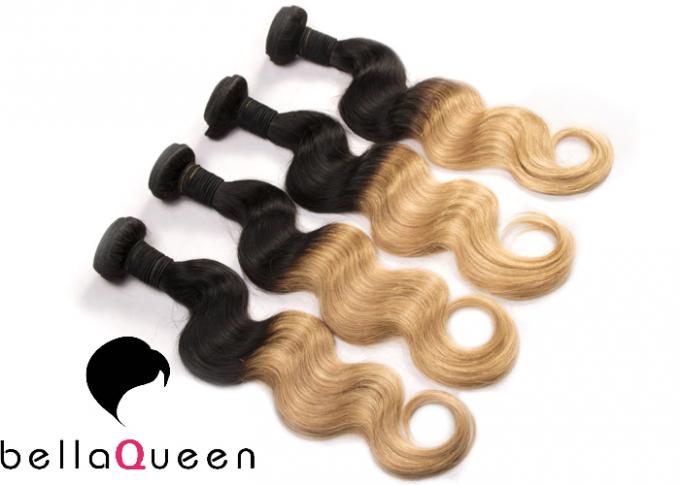 Cheveux brésiliens 10-32 de Vierge de vague de corps d'Ombre » pour des femmes de couleur