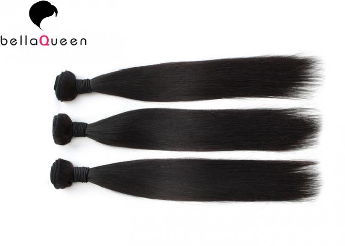 Évaluez l'extension de cheveux de Remy de la Vierge 6A pour des femmes de couleur, cheveux droits