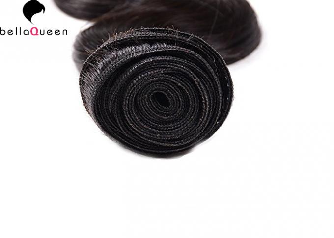 Extension brésilienne 10" de cheveux de Remy de peigne mou facilement à 30" trame de cheveux de vague de corps