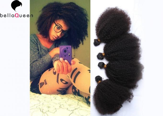 Évaluez la double trame dessinée brésilienne de cheveux de prolongements des cheveux 8A pour des femmes de couleur
