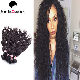 Chine Doubles prolongements dessinés bouclés de cheveux, cheveux noirs naturels de Vierge de la catégorie 7A fournisseur