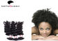 Cheveux mongols de Vierge de prolongements/catégorie 6A de cheveux de vague bouclée noire naturelle fournisseur