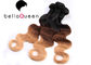 Cheveux brésiliens 10-32 de Vierge de vague de corps d'Ombre » pour des femmes de couleur fournisseur
