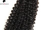 Extension bouclée de cheveux de Brazilain de cheveux de Vierge de la catégorie 7A de noir de Natutral de vague fournisseur