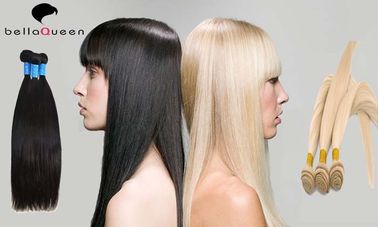 Façonnez la catégorie de trame européenne droite naturelle et d'or 6A de prolongements de cheveux