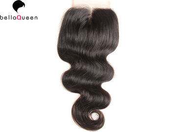 Chine Fermeture naturelle de cheveux de vague de corps de cheveux de Vierge de Malaysian du noir 100% AUCUN produit chimique fournisseur